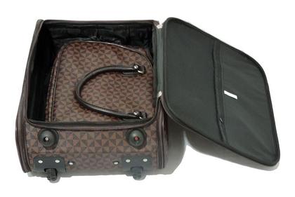 Imagem de Kit Mala de Viagem de Bordo Quadrada Com Rodinha E Média Mão