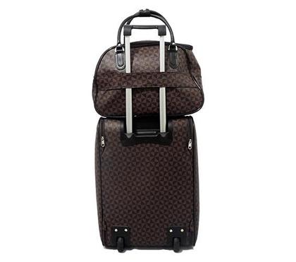 Imagem de Kit Mala de Viagem de Bordo Quadrada Com Rodinha E Média Mão