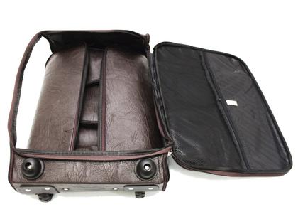 Imagem de Kit Mala de Viagem de Bordo Quadrada Material Sintético Liso