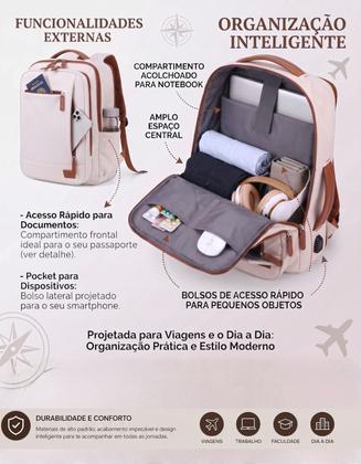 Imagem de KIT Mala de Viagem e Mochila Executiva Notebook Expansível -