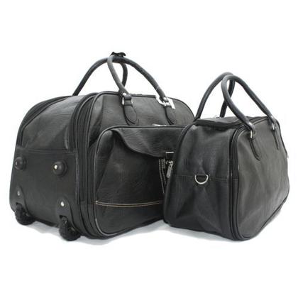 Imagem de Kit Mala Para Viagem Com Rodinhas E Bolsa Média De Mão