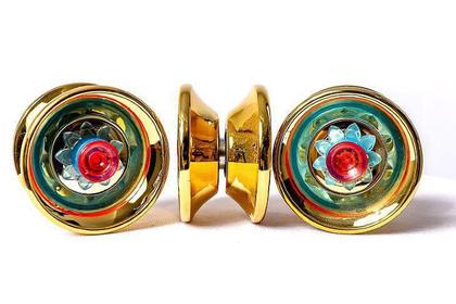 Imagem de Kit Malabares Diabolo Profissional + Yoyo de rolamento + 10 Cordas de ioio