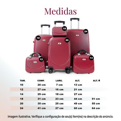 Imagem de Kit Malas De Viagem 18 E 24 Polegadas - Diversos Modelos M6