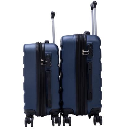 Imagem de Kit Malas de Viagem Bordo Expansível Fibra Rígida Rodas 360º