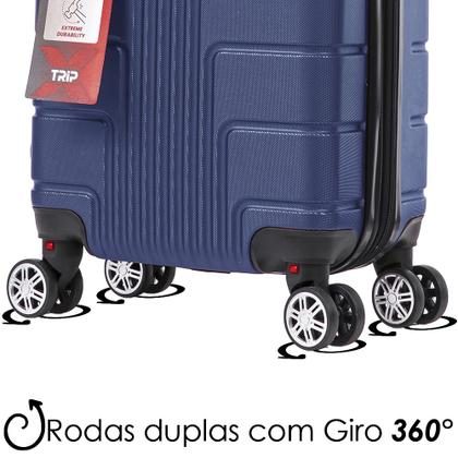 Imagem de Kit Malas de Viagem Tamanho PP e P com 2 Frasqueiras P e M