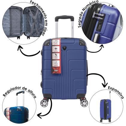 Imagem de Kit Malas de Viagem Tamanho PP e P com 2 Frasqueiras P e M
