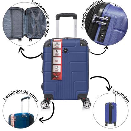 Imagem de Kit Malas de Viagem Tamanho PP e P com 2 Frasqueiras P e M