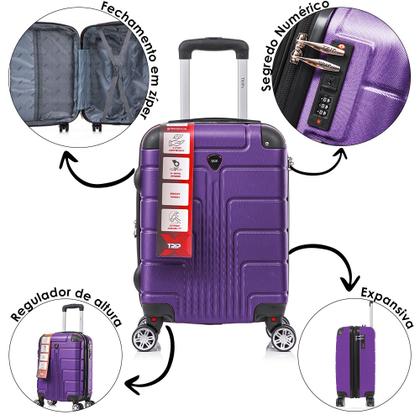 Imagem de Kit Malas de Viagem Tamanho PP e P com 2 Frasqueiras P e M