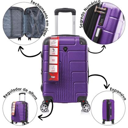 Imagem de Kit Malas de Viagem Tamanho PP e P com 2 Frasqueiras P e M