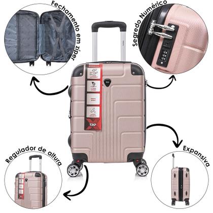 Imagem de Kit Malas de Viagem Tamanho PP e P com 2 Frasqueiras P e M
