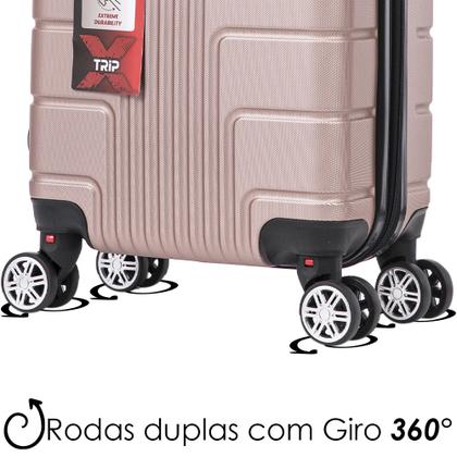 Imagem de Kit Malas de Viagem Tamanho PP e P com 2 Frasqueiras P e M