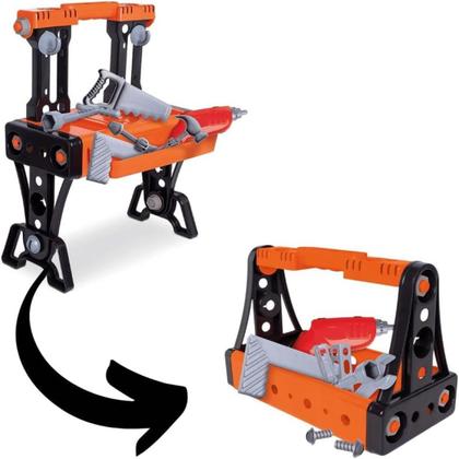 Imagem de Kit Maleta Bancada De Ferramentas Infantil Brinquedo Menino