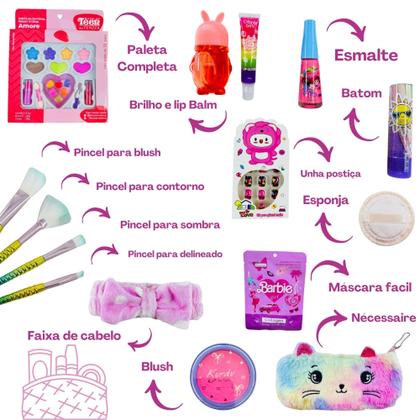 Imagem de Kit Maleta De Maquiagem Completa Infantil Tendência Make Up