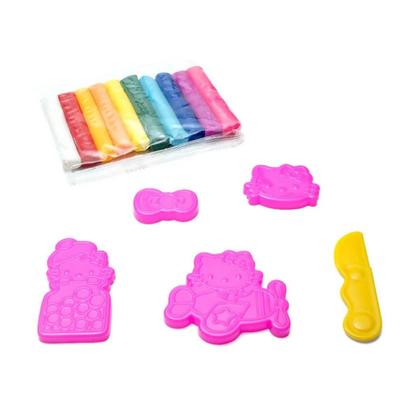 Imagem de Kit Maleta Massinha de Modelar Hello Kitty 5 Moldes 10 cores