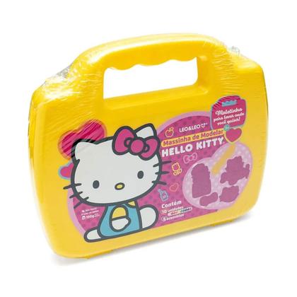 Imagem de Kit Maleta Massinha de Modelar Hello Kitty 5 Moldes 10 cores