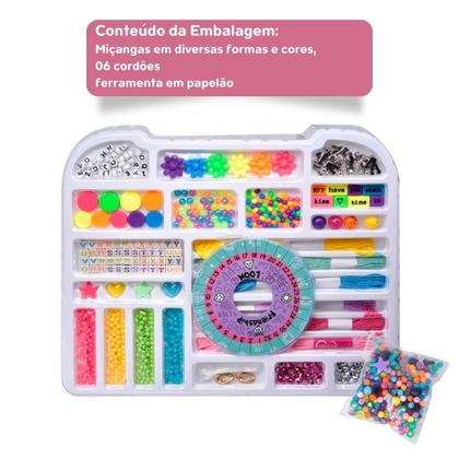 Imagem de Kit Maleta Plus Rosa Biju Collection Miçangas DM TOYS