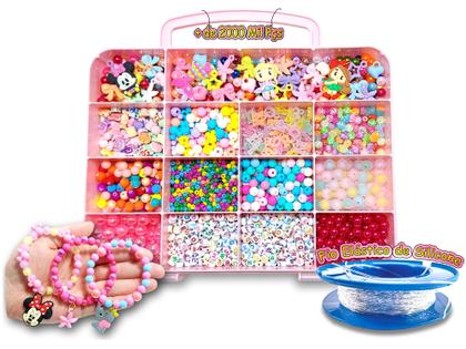 Imagem de Kit Maleta Pote P/ Fazer Colar E Pulseira Infantil CM