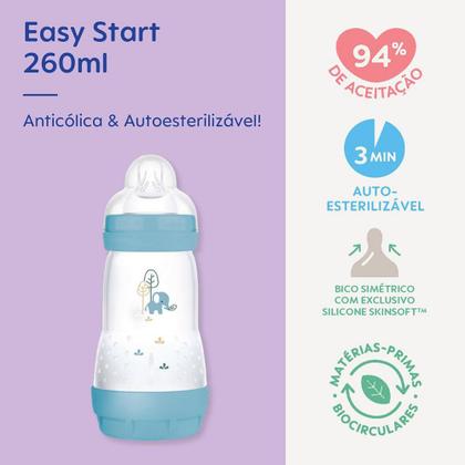 Imagem de Kit Mamadeira MAM Easy Start 130mle260ml Elefante/Urso AZUL
