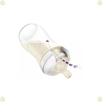 Imagem de Kit Mamadeira Philips Avent Pétala Azul 125 260 330 Ml Bico 0 a 6m