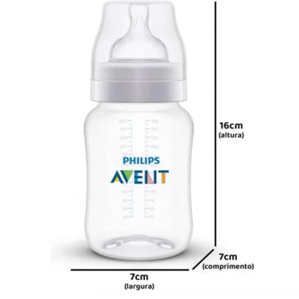 Imagem de Kit Mamadeiras Bebe Philips Avent 2 125ml 260ml Classica