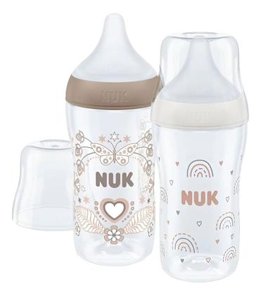 Imagem de Kit Mamadeiras NUK Perfect Match Mais 3 meses Fluxo Médio Com 2UN 260ml Cada