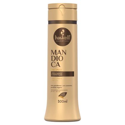 Imagem de Kit Mandioca Haskell Shampoo & Condicionador 300ml Auxilia no crescimento do cabelo