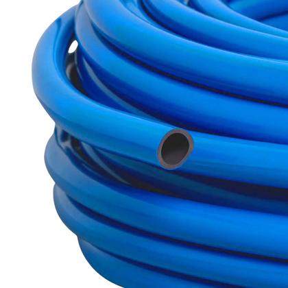 Imagem de Kit mangueira jardim 3/4 x 2,5mm azul recapada 10m - BARIFLEX