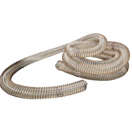 Imagem de Kit Mangueira Vácuo Sucção Ar PU Transparente Cobreado 2.1/2 Polegada - 30 Metros Londribor