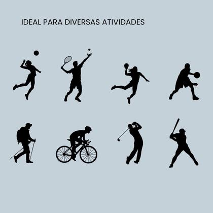 Imagem de Kit Manguito Proteção UV50+ Manga Longa + Joelheira Anti-impacto Vôlei Futsal Handball Pares Unissex