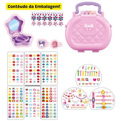 Imagem de Kit Manicure Infantil Fashion Unha Maleta Com Acessórios