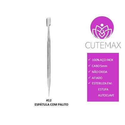 Imagem de Kit Manicure Pedicure Profissional 8 Peças Inox Cutemax