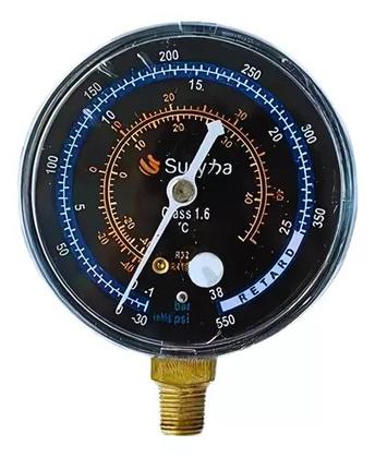 Imagem de Kit Manômetro Refrigeracão Manifold Baixa E Alta R410 / R32