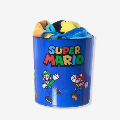 Imagem de Kit manta com balde super mario
