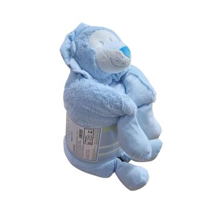 Imagem de Kit Manta com Bichinho Urso Pelúcia Bebe Infantil 