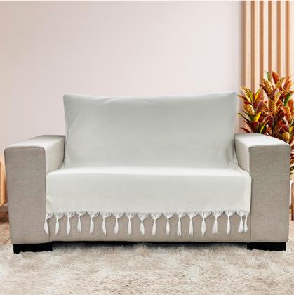 Imagem de Kit Manta Xale de Sofá e Cama Cru Rústico com 2 Capas de almofadas Decorativas