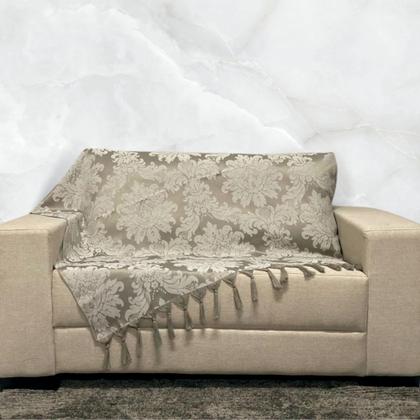 Imagem de Kit Manta Xale Grande Para Sofá E Cama Com 4 Capas de Almofada