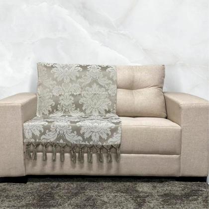 Imagem de Kit Manta Xale Grande Para Sofá E Cama Com 4 Capas de Almofada