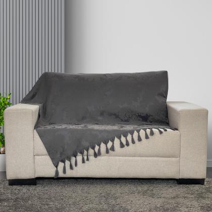 Imagem de Kit Manta Xale Grande Para Sofá E Cama Com 4 Capas de Almofada