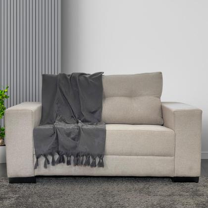 Imagem de Kit Manta Xale Grande Para Sofá E Cama Com 4 Capas de Almofada