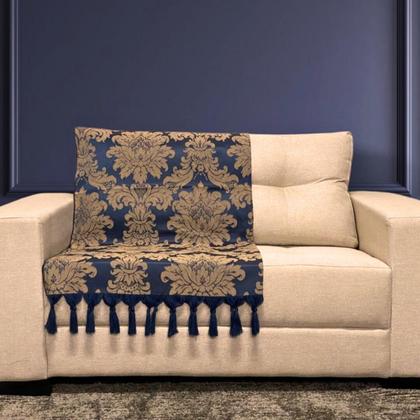 Imagem de Kit Manta Xale Grande Para Sofá E Cama Com 4 Capas de Almofada