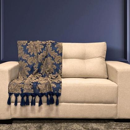 Imagem de Kit Manta Xale Grande Para Sofá E Cama Com 4 Capas de Almofada