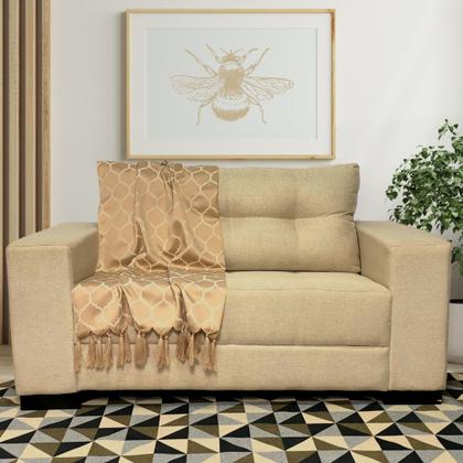 Imagem de Kit Manta Xale Grande Para Sofá E Cama Protetora Com 2 Almofadas Cheias