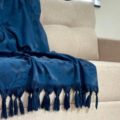 Imagem de Kit Manta Xale Grande Para Sofá E Cama Protetora Com 2 Almofadas Cheias