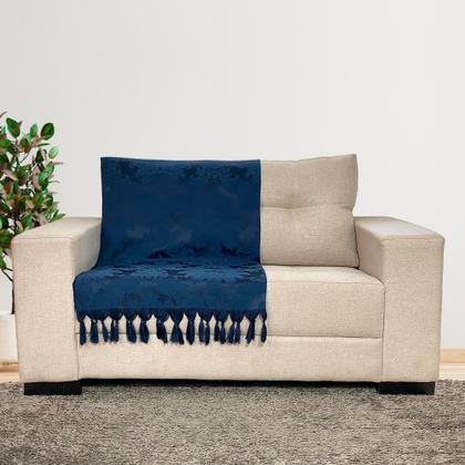 Imagem de Kit Manta Xale Grande Para Sofá E Cama Protetora Com 2 Almofadas Cheias