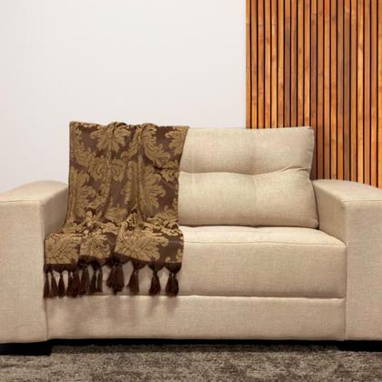 Imagem de Kit Manta Xale Grande Para Sofá E Cama Protetora Com 2 Capas de Almofada