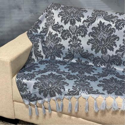 Imagem de Kit Manta Xale Grande Para Sofá E Cama Protetora Com 2 Capas de Almofada