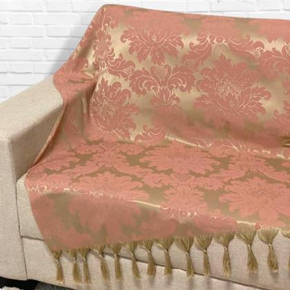 Imagem de Kit Manta Xale Grande Para Sofá E Cama Protetora Com 2 Capas de Almofada