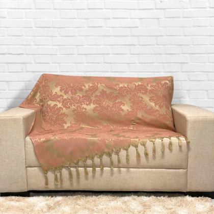 Imagem de Kit Manta Xale Grande Para Sofá E Cama Protetora Com 2 Capas de Almofada