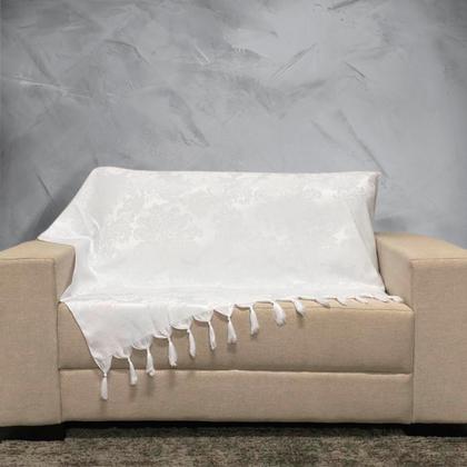 Imagem de Kit Manta Xale Grande Para Sofá E Cama Protetora Com 2 Capas de Almofada