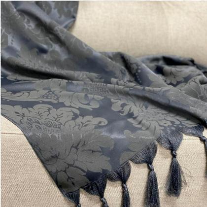 Imagem de Kit Manta Xale Grande Para Sofá E Cama Protetora Com 2 Capas de Almofada